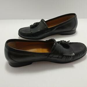 J Murphy By Johnson & Murphy Stanza II /Leather Tassel Loafers/Black/Size 11 1/2